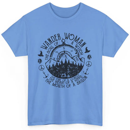 Retro Soul Of A Witch Wander Woman Compass Hiking Camping Classic Unisex T-Shirt