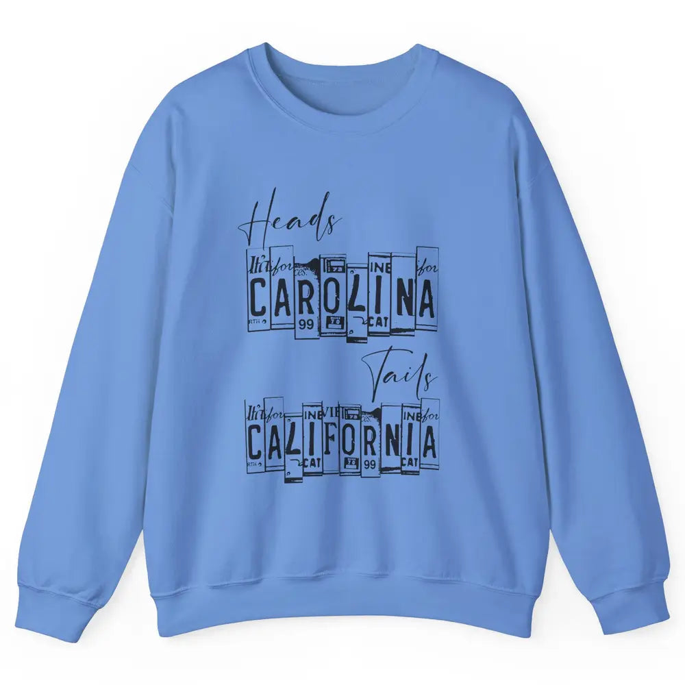 Vintage Heads Carolina Tail California Western Country Music Unisex Crewneck Sweatshirt