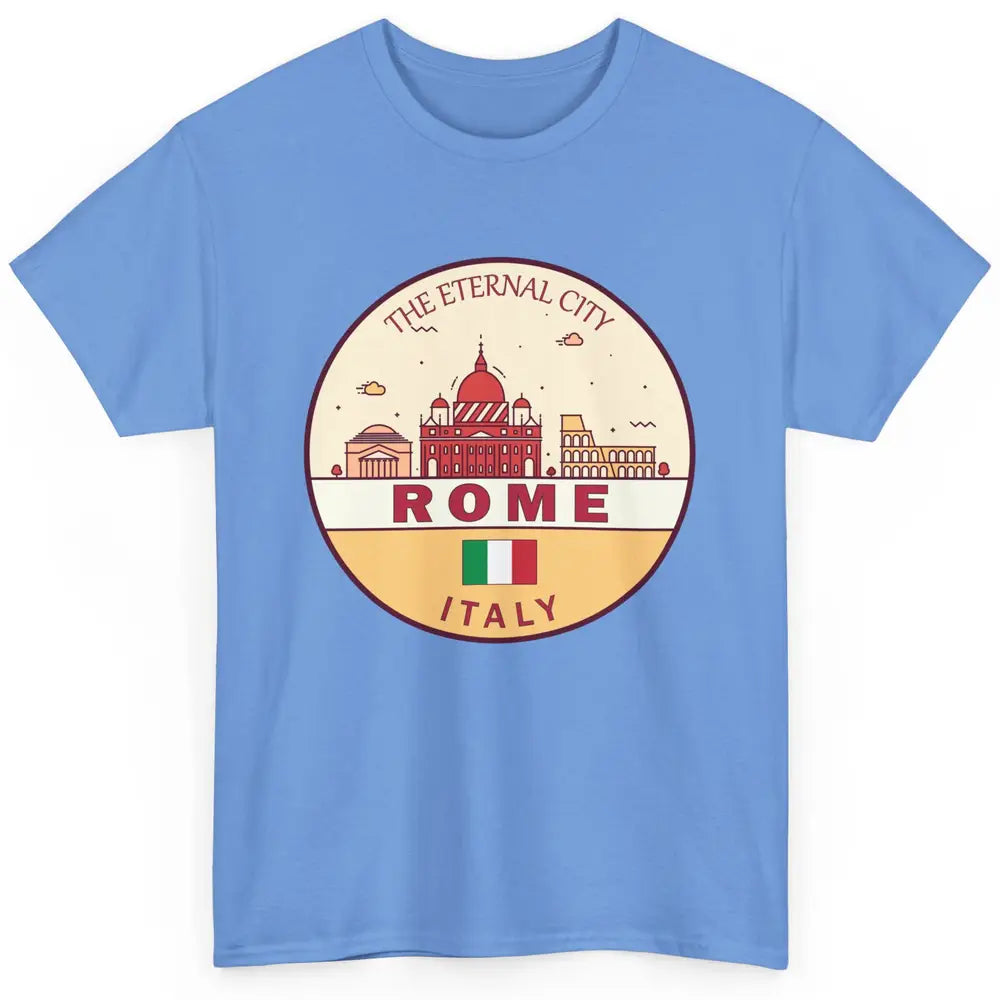 Skyline Roma City Summer Vacation Italy Italian Vacay Travel Classic Unisex T-Shirt