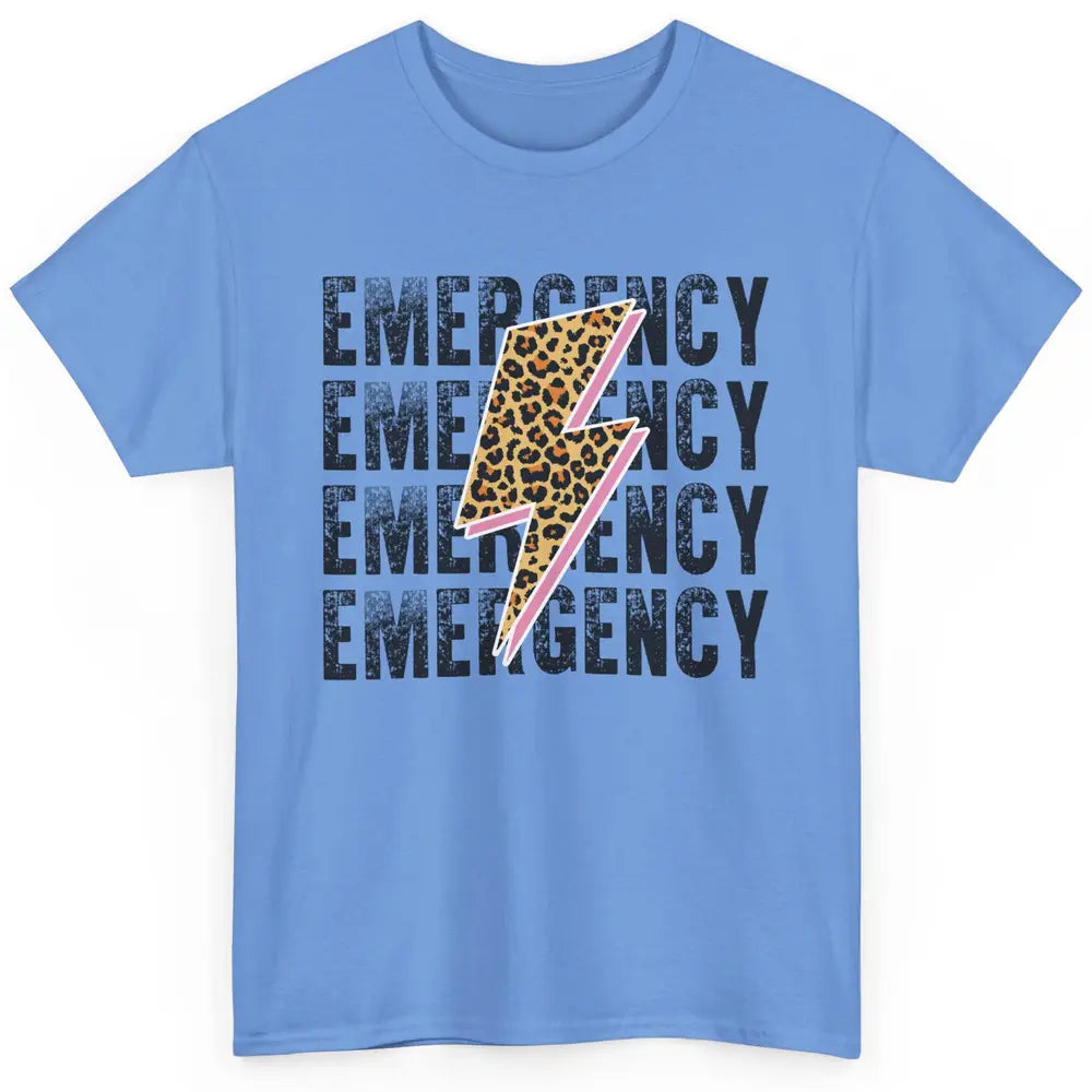 Emergency Room Nurse Department ER Leopard Lightening Retro Classic Unisex T-Shirt