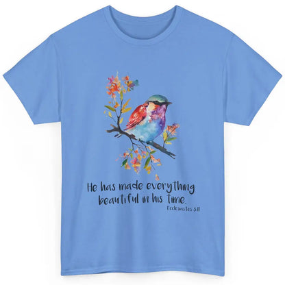 Bird Christian He Has Made Everything Beautiful Bible Verse Classic Unisex T-Shirt