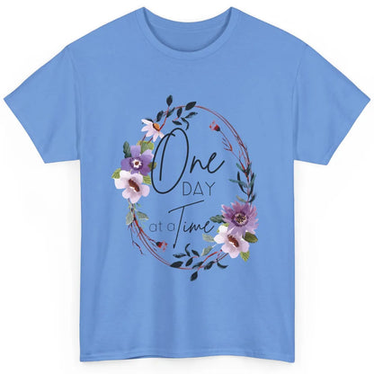 Floral Christian One Day At A Time Bible Verse Religious Classic Unisex T-Shirt