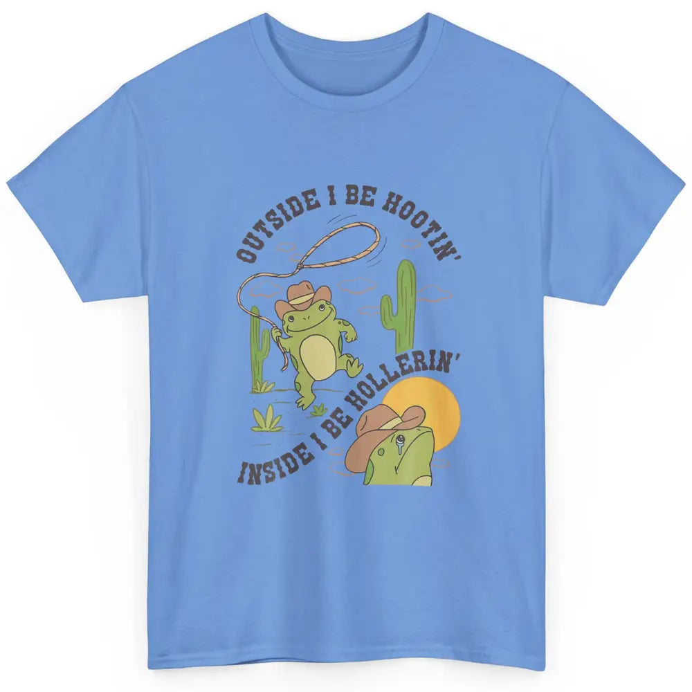 Cute Frog Outside Cowboy Howdy Rodeo Western Country Frog Classic Unisex T-Shirt