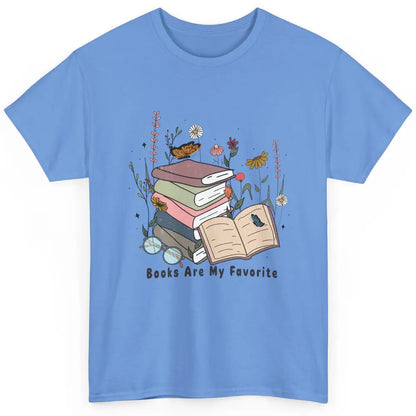 Vintage Books Are My Favorite Floral Bookish Reading Retro Classic Unisex T-Shirt