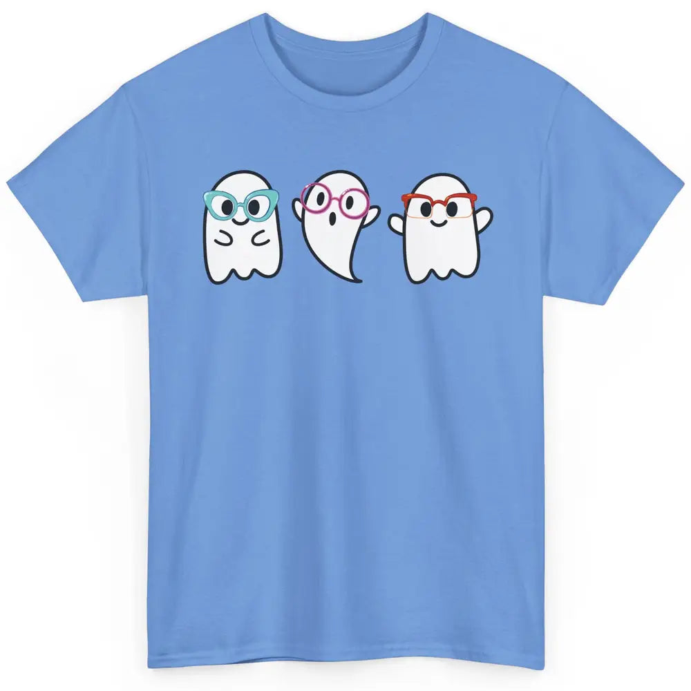 Cute Little Ghosts Glasses Optometrist Halloween Optician Classic Unisex T-Shirt