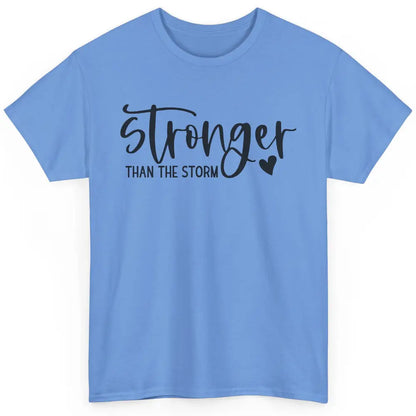 Stronger Than the Storm Inspirational Motivational Quotes Classic Unisex T-Shirt