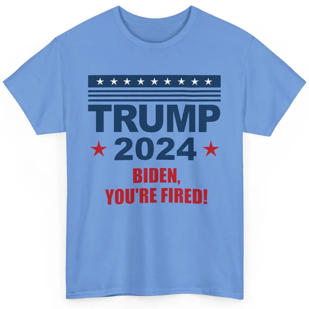 Retro US Flag Trump 2024 Return Biden You're Fired Patriot Classic Unisex T-Shirt