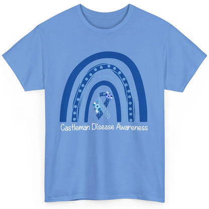 Castleman Disease Awareness Floral Blue Ribbon Rare Disease Classic Unisex T-Shirt