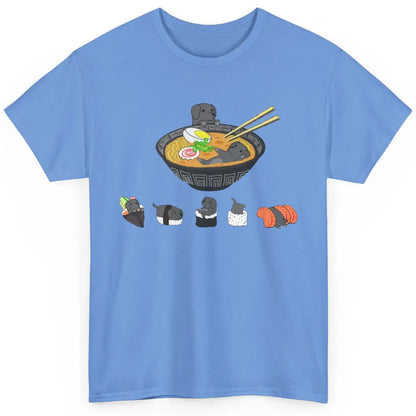 Black Labrador Sushi Ramen Bowl Japanese Kawaii Dog Mom Classic Unisex T-Shirt