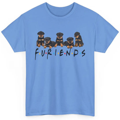 Cute Furiends Rottweiler Furry Dog Friends Rottie Puppy Pet Classic Unisex T-Shirt