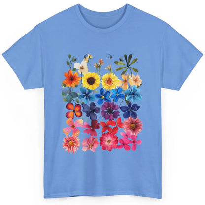 Vintage Pressed Flowers Plant Botanical Garden Wildflower Classic Unisex T-Shirt