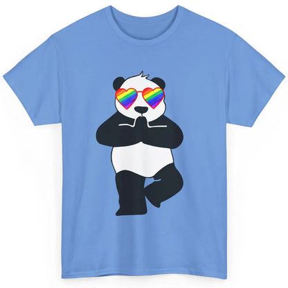 Yoga Panda LGBT Gay Pride Month Rainbow Sunglasses Love Classic Unisex T-Shirt