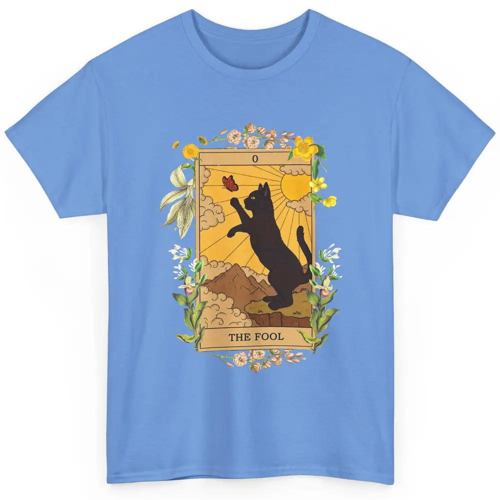 Funny Cat The Fool Tarot Card Halloween Costume Cat Lovers Classic Unisex T-Shirt