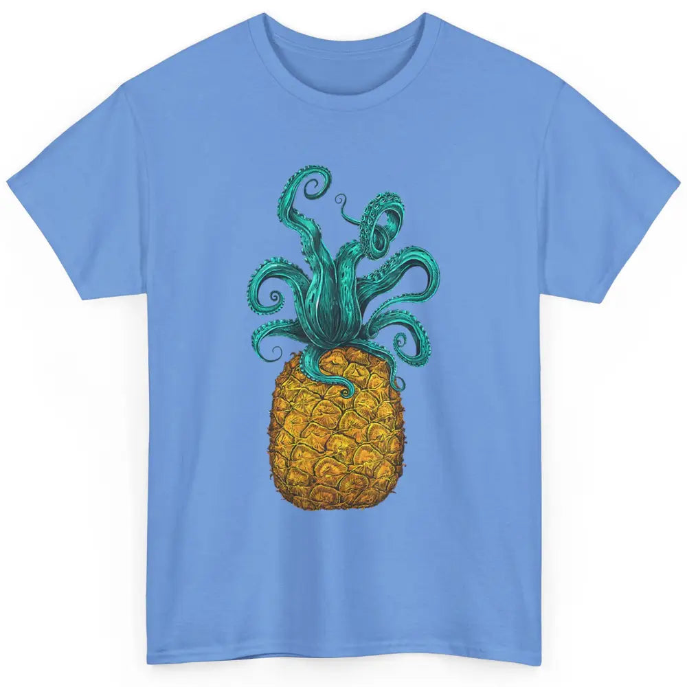 Cute Hawaiian Octopus Pineapple Aloha Beach Hawaii Island Classic Unisex T-Shirt