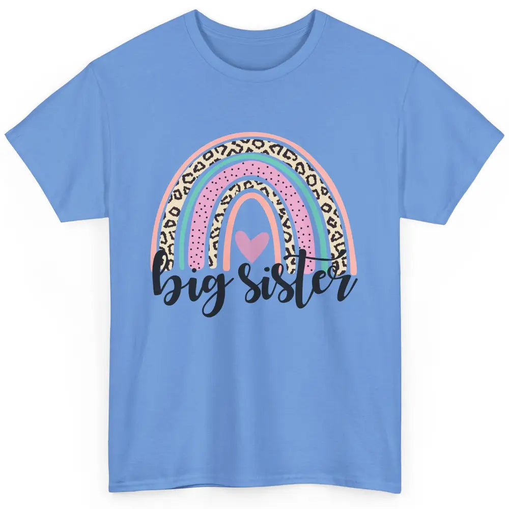 Cute Big Sister Rainbow Heart Big Sister Little Sister Gift Classic Unisex T-Shirt