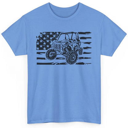 Retro US Flag UTV Riding Offroad Mountain Side By Side Rider Classic Unisex T-Shirt