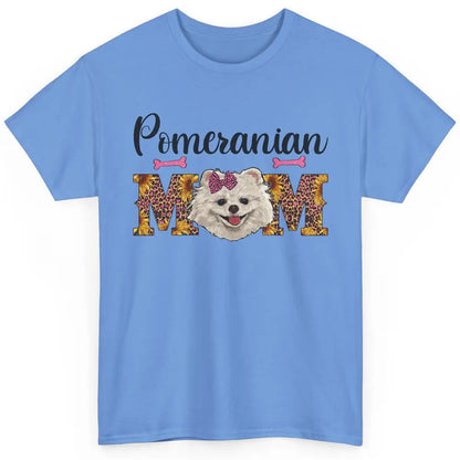 Sunflower Leopard Pomeranian Mom Western Pomeranian Dog Lady Classic Unisex T-Shirt