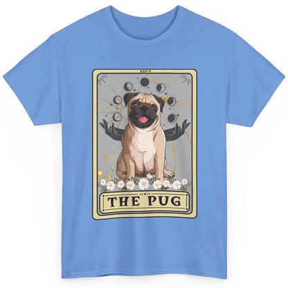 Floral The Pug Tarot Card Pug Mom Halloween Pug Lovers Classic Unisex T-Shirt