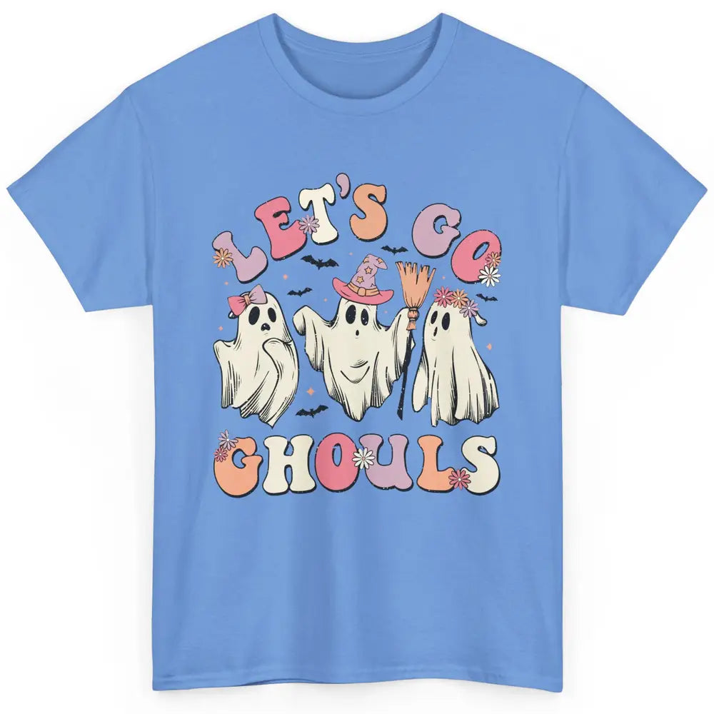 Cute Ghost Let's Go Ghouls Halloween Costume Kid Gift Classic Unisex T-Shirt