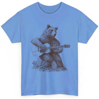 Cool Bear Playing Guitar Guitarist Musician Funny Animal Classic Unisex T-Shirt