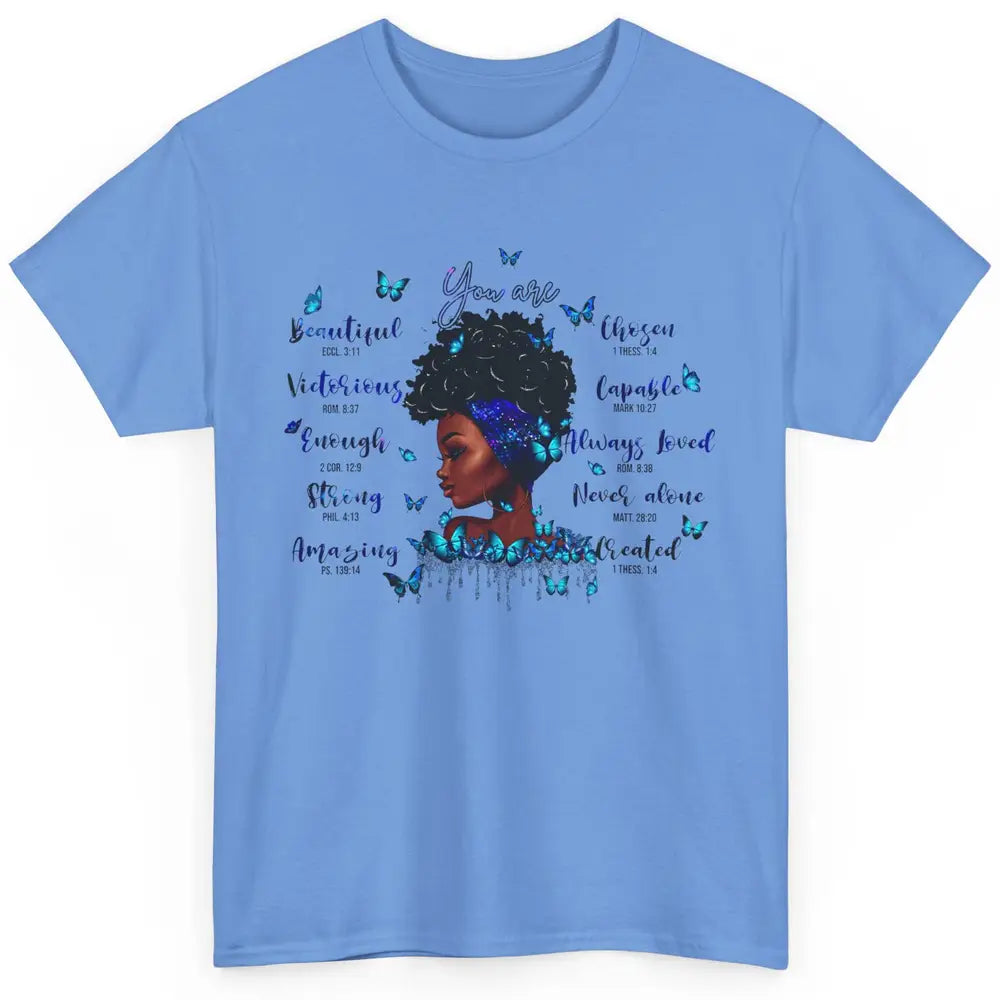 Black Girl God Says I Am Afro Woman Christian Religious Gift Classic Unisex T-Shirt