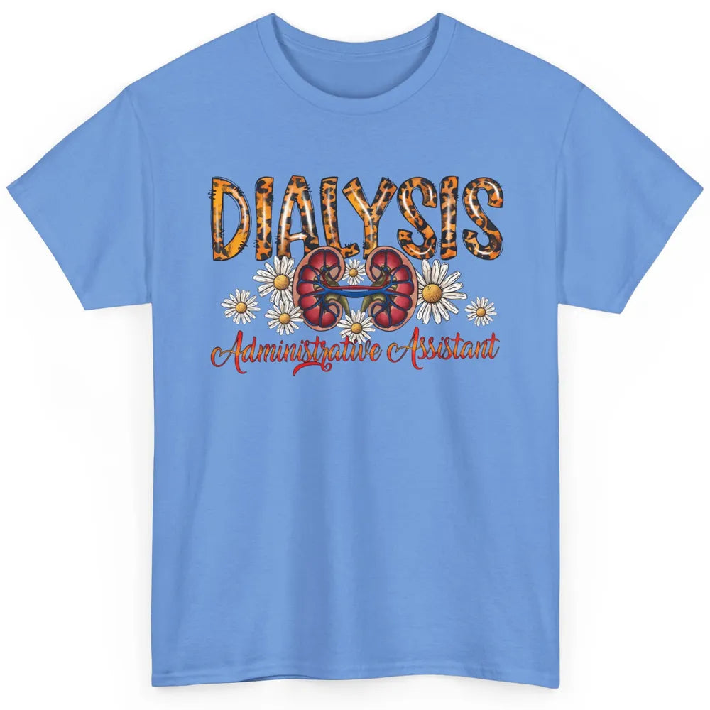 Floral Lungs Dialysis Administrative Assistant Nephrology Classic Unisex T-Shirt