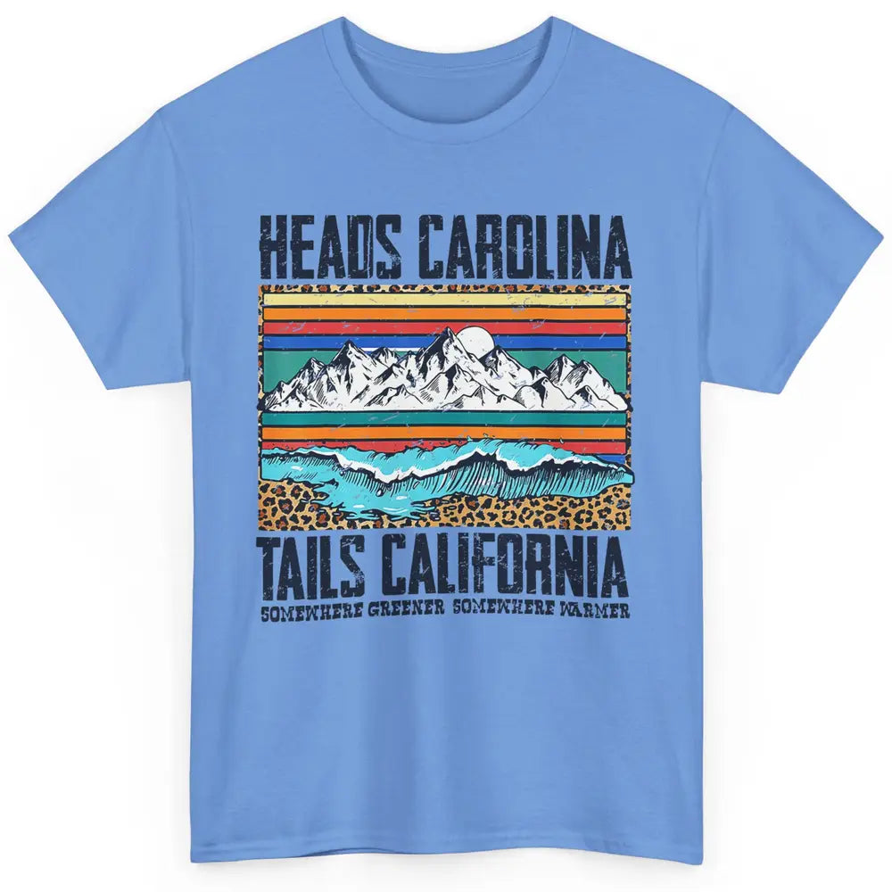 Vintage Heads Carolina Tail California Beach Summer Travel Classic Unisex T-Shirt