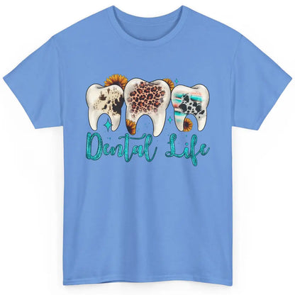 Western Dental Life Tooth Leopard Flower Dentist Hygienist Classic Unisex T-Shirt