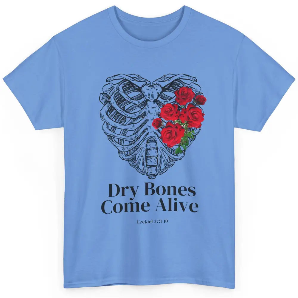 Floral Rib Cage Dry Bones Come Alive Bible Verse Christian Classic Unisex T-Shirt