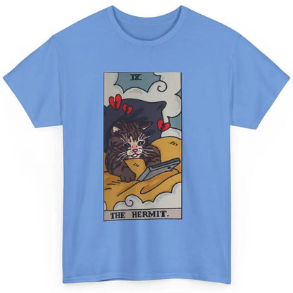 Funny Cat The Hermit Tarot Card Cat Meme Magic Cat Halloween Classic Unisex T-Shirt