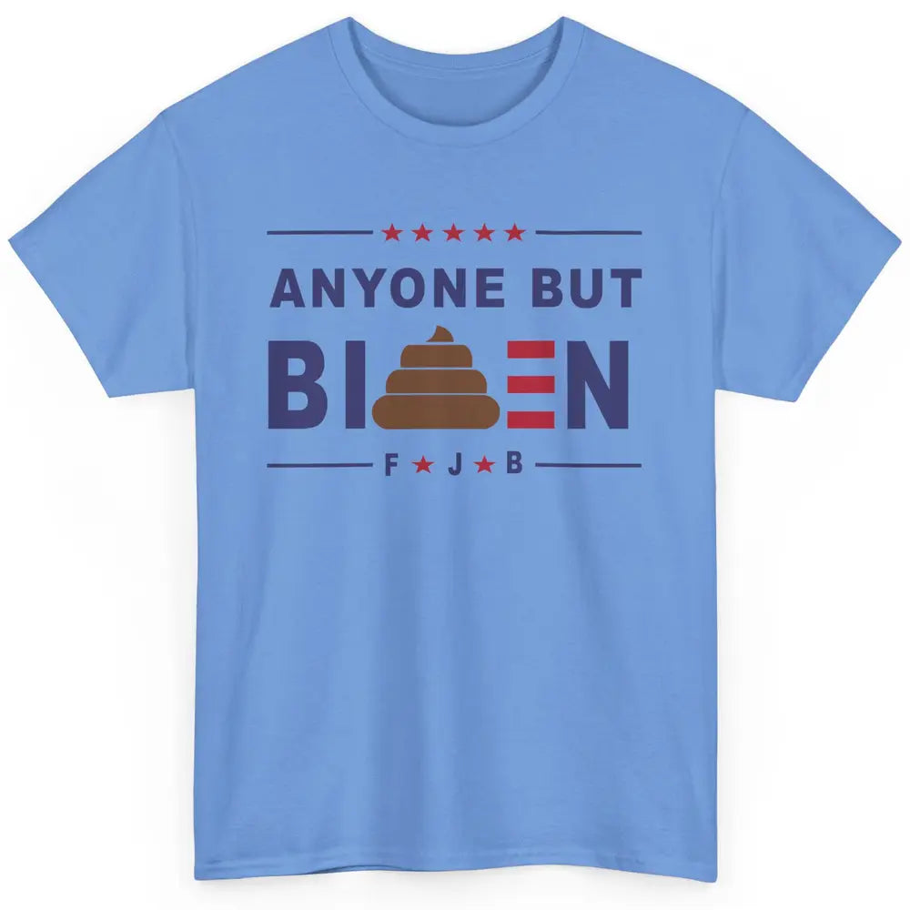 Funny Anyone But Biden Anti Liberals Conservative US Flag Classic Unisex T-Shirt