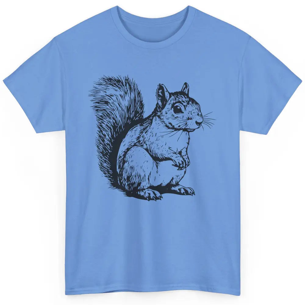 Squirrel Drawn Cute Chipmunk Animal Squirrel Lovers Gift Classic Unisex T-Shirt