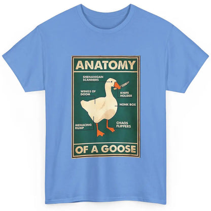 Funny Anatomy Of Goose With Knife Sarcastic Nurse Life Duck Classic Unisex T-Shirt