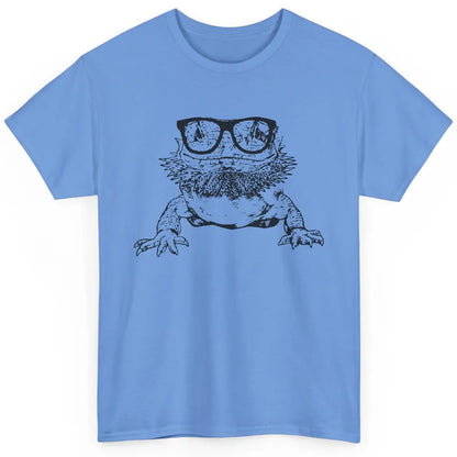 Funny Bearded Dragon Cute Reptile Lizard Nerdy Glass Animal Classic Unisex T-Shirt