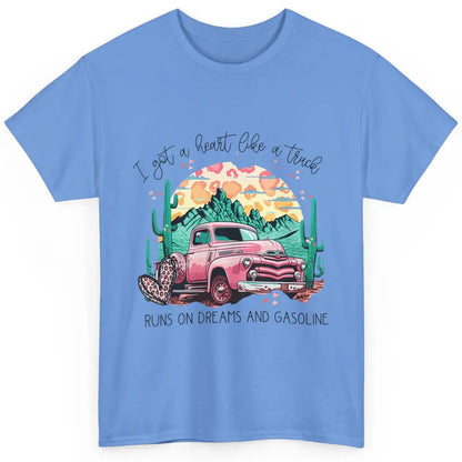 Western Sunset Cowgirl I Got Heart Like Truck Rodeo Cactus Classic Unisex T-Shirt