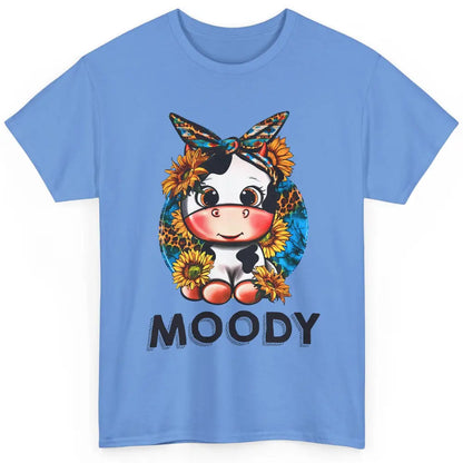 Sunflower Baby Cow Moody Highland Cow Heifer Western Cattle Classic Unisex T-Shirt