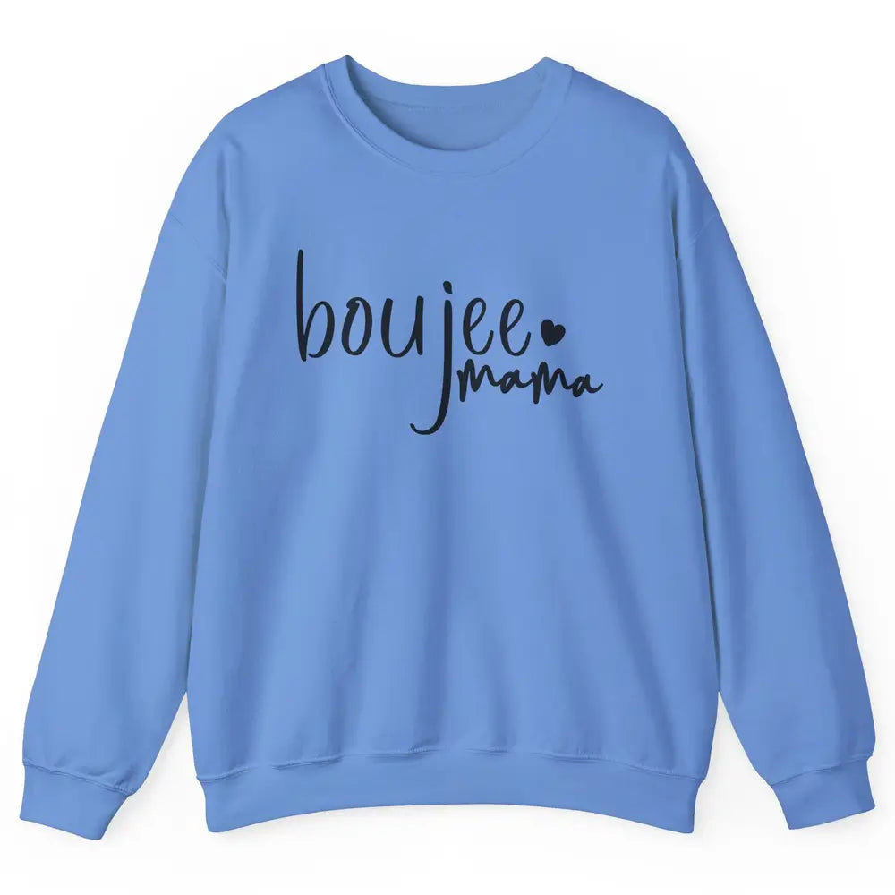 Boujee Mama Boujee Mom Fall Halloween Western Girl Mama Unisex Crewneck Sweatshirt