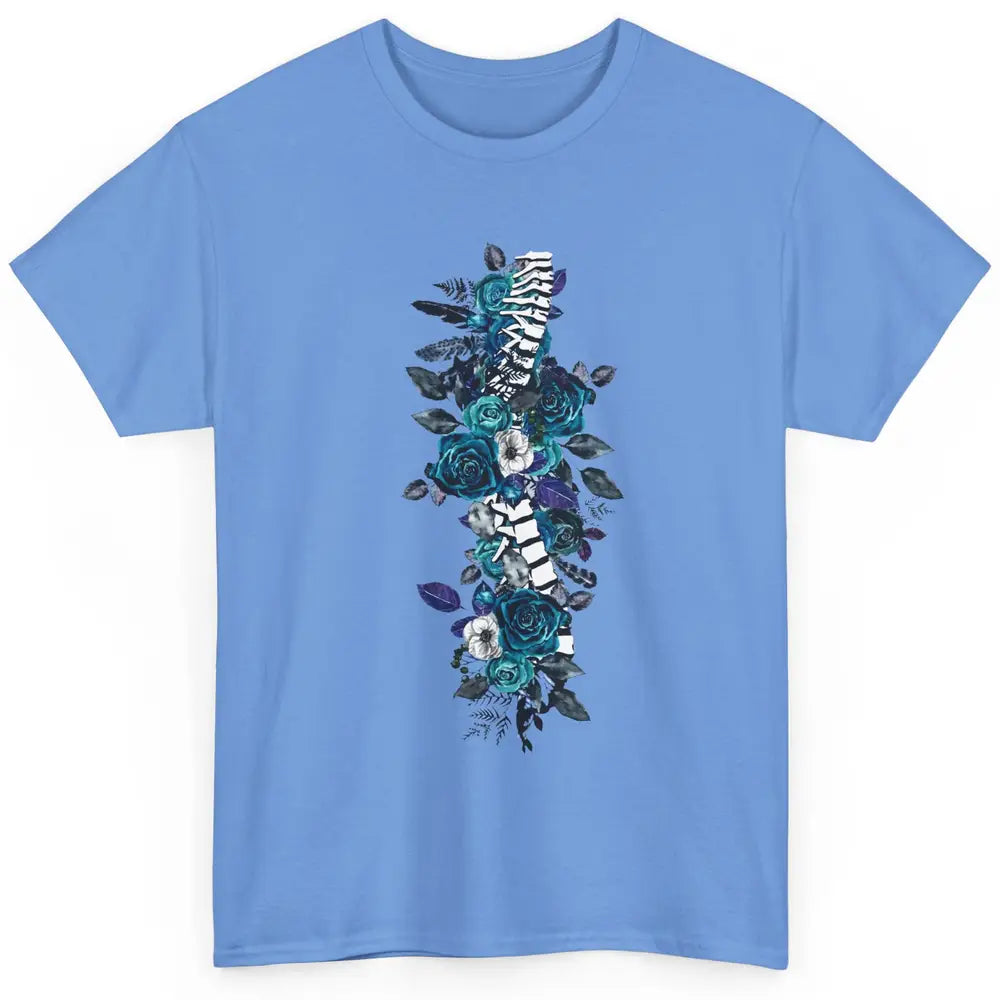 Floral Spine Anatomy Botanical Spine Ankylosing Spondylitis Classic Unisex T-Shirt