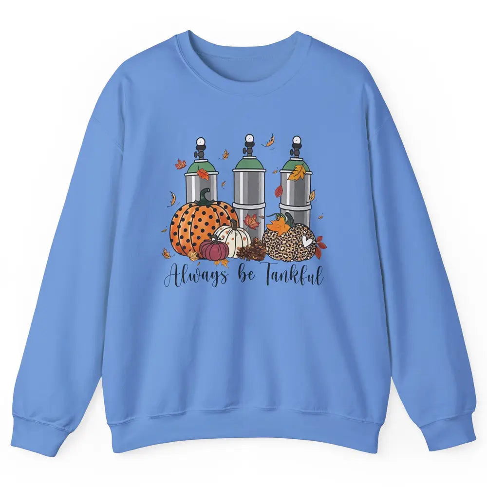 Thanksgiving Respiratory Therapist Thankful RT Nurse Autumn Unisex Crewneck Sweatshirt