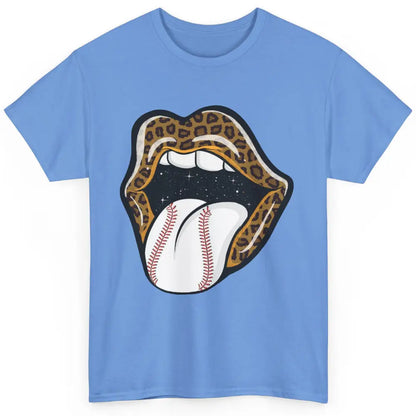 Baseball Lovers Leopard Lips Baseball Players Gift Classic Unisex T-Shirt