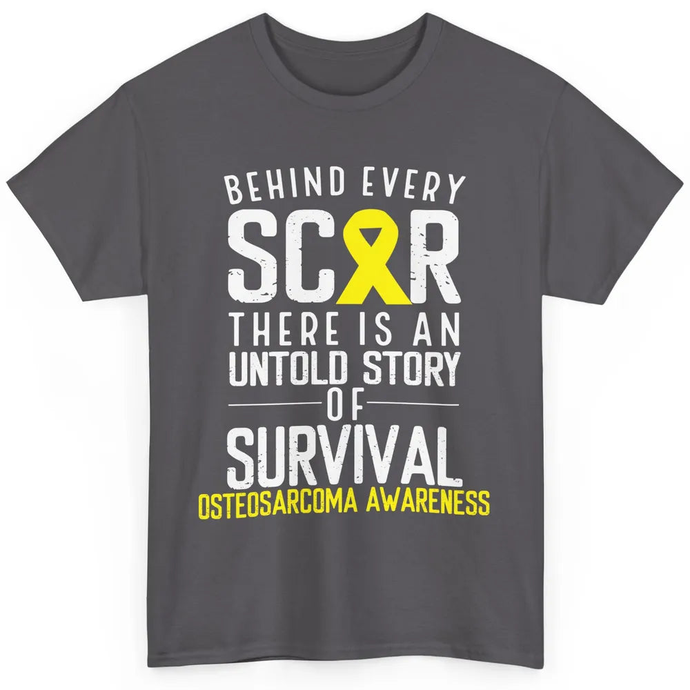 Every Scar Survivor Fight Bone Osteosarcoma Cancer Awareness Classic Unisex T-Shirt