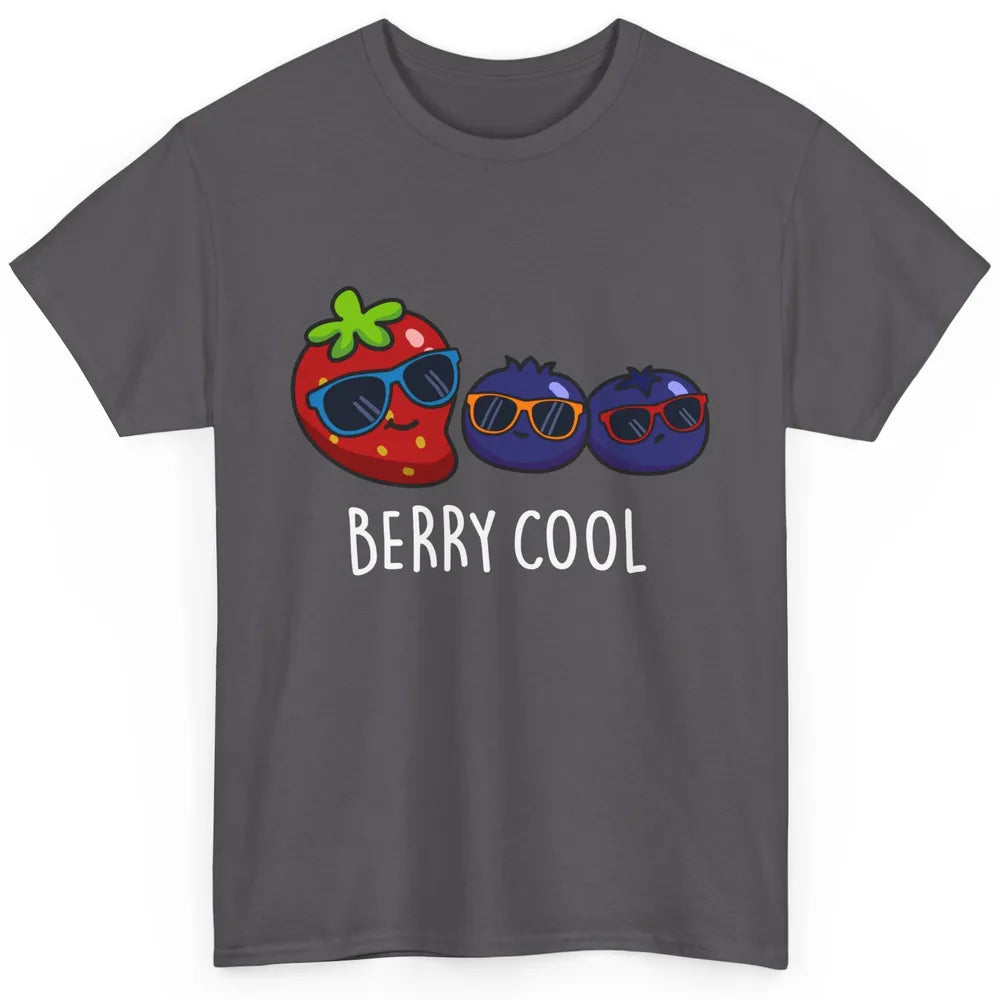 Berry Cool Funny Strawberry Pun Best Friend Summer Retro Classic Unisex T-Shirt