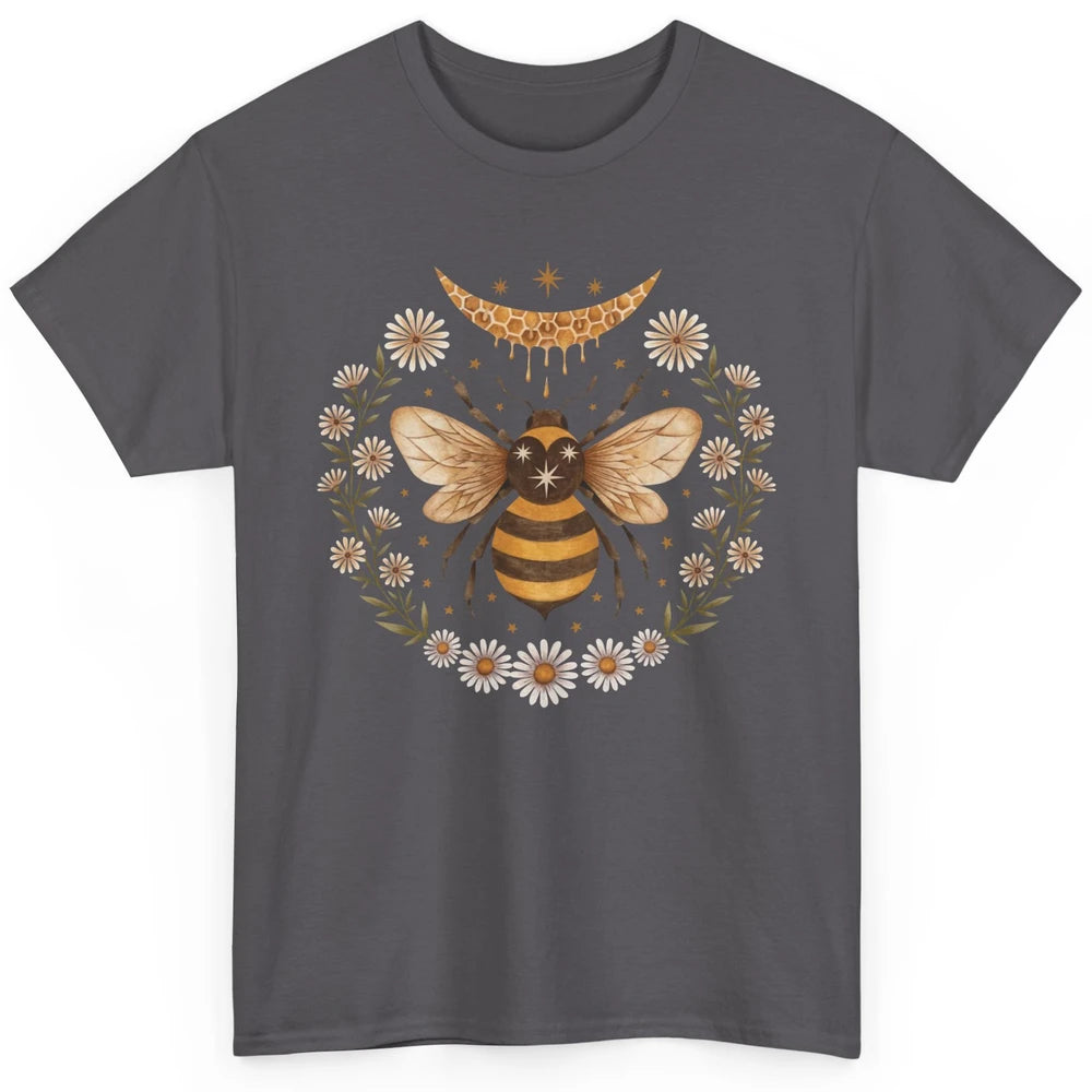 Funny Bee Honey Moon Cute Bee Lovers Classic Unisex T-Shirt