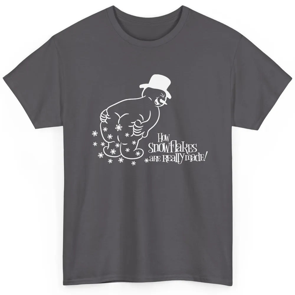 Funny How Snowflakes Are Really Made Christmas Costume Gift Classic Unisex T-Shirt