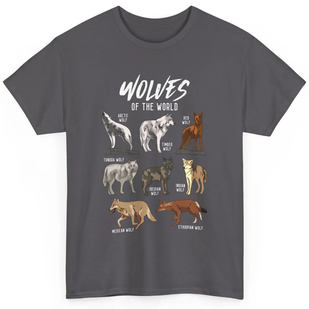 Wolves Of The World Wild Animal Moon Hunter Wolf Hunting Classic Unisex T-Shirt