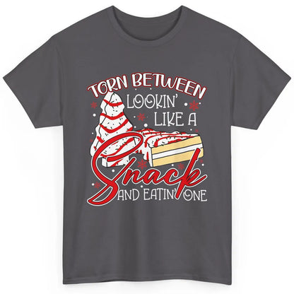 Christmas Tree Cake Torn Between Look Like a Snack Eat One Classic Unisex T-Shirt