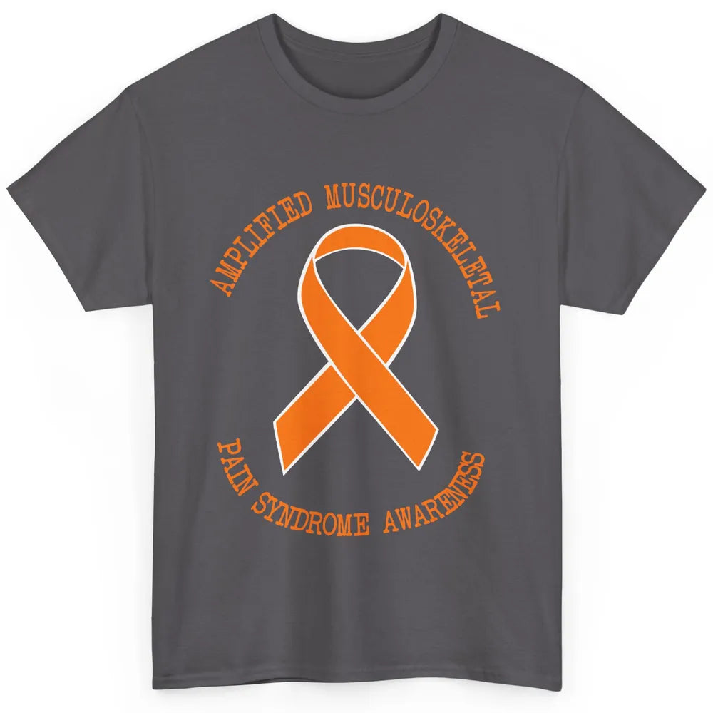 Amplified Musculoskeletal Pain Syndrome AMPS Orange Ribbon Classic Unisex T-Shirt