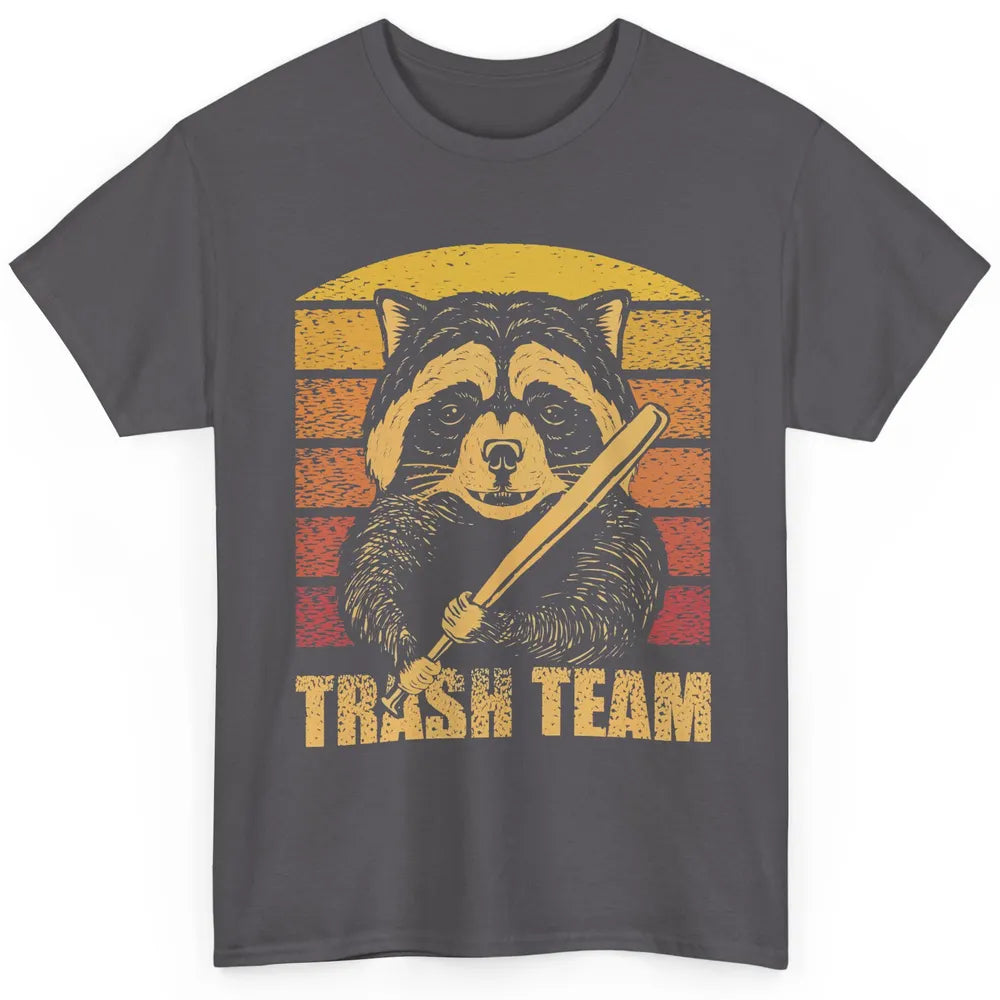 Vintage Raccoon Trash Team Trashed Panda Lovers Gift Classic Unisex T-Shirt