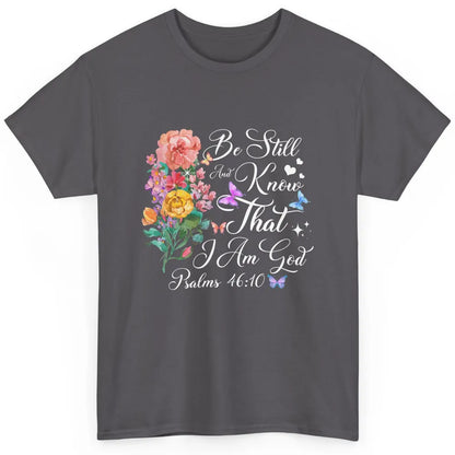 Christian Bible Verse Butterfly Flower Faith God Jesus Women Classic Unisex T-Shirt