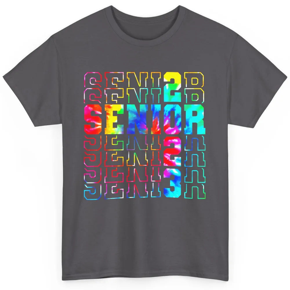 Tie Dye Senior 2023 Class Of 2023 Graduate Bachelor Gift Classic Unisex T-Shirt